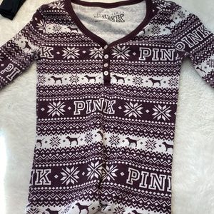 victoria secret pink sleepwear top